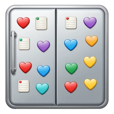 refrigerator with poetry magnets sticker