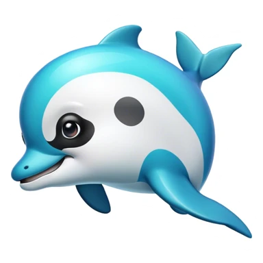 panda dolphin sticker