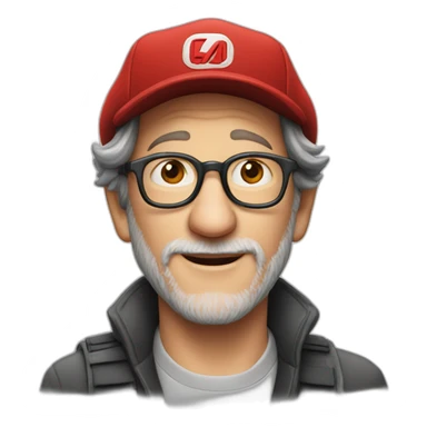 Spielberg-red-cap sticker