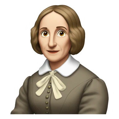George Eliot (real name Mary Ann Evans) british writer sticker