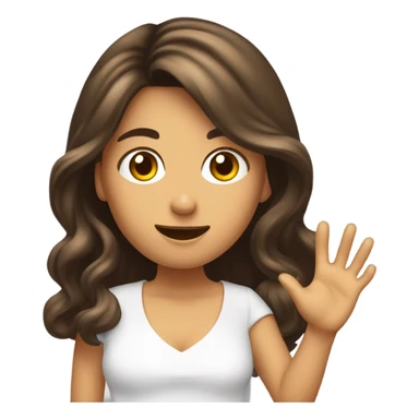 Quiero un emoji de una chica con el pelo largo ondulado cobrizo, lleva en mano una cámara de grabación  sticker