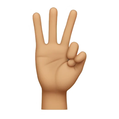 3 fingers up sticker