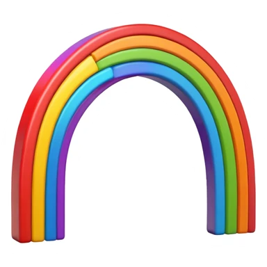 rainbow between servers sticker