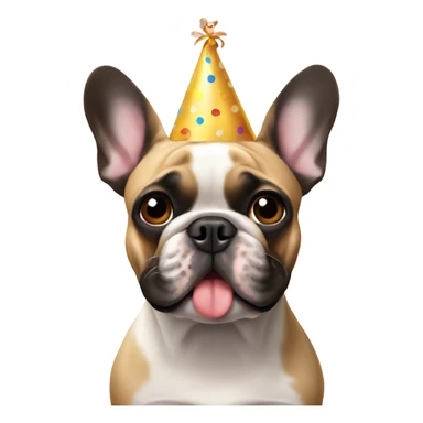 French bulldog happy birthday  sticker