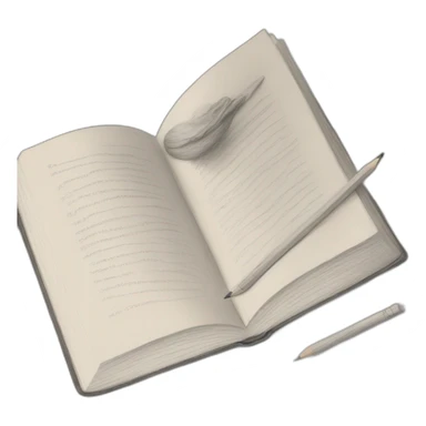 book of pencil drawings sticker