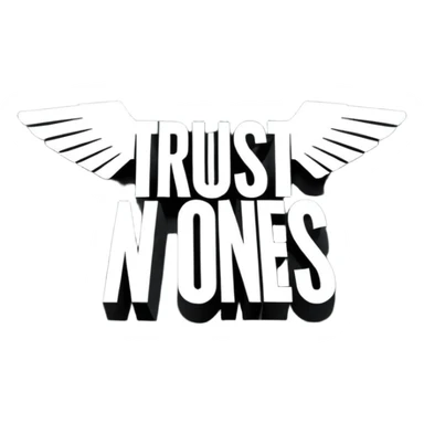 trust no one x-files inspired lettering sticker