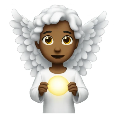 Angel at the universe sticker