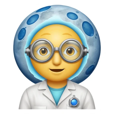 moon with lab goggles after potion blast sticker