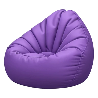 Light purple bean bag sticker