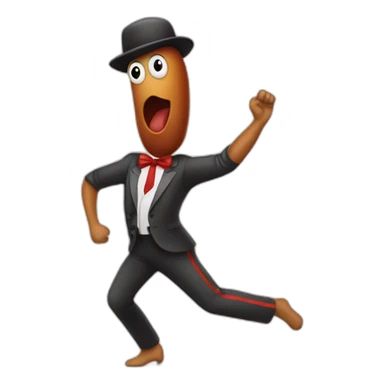 salchichón bailando sticker