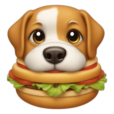 dog burger sticker