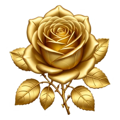 Gold roses  sticker
