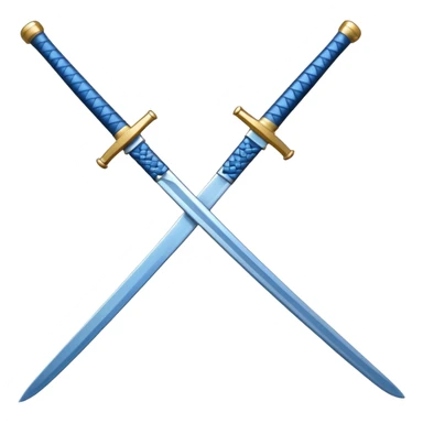 blue katana sticker