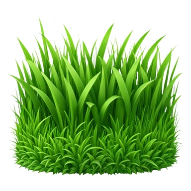 generate realistic detailed grass in 3d style sticker