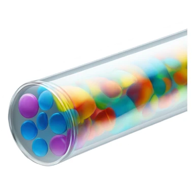Fusible glass tube sticker