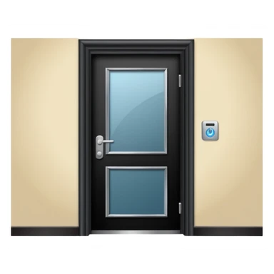 hotel room door modern hallway sticker