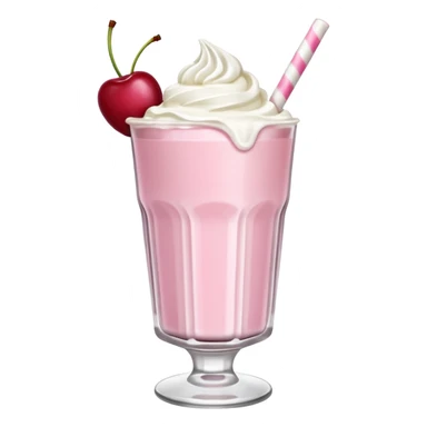 Cherry vanilla milkshake sticker