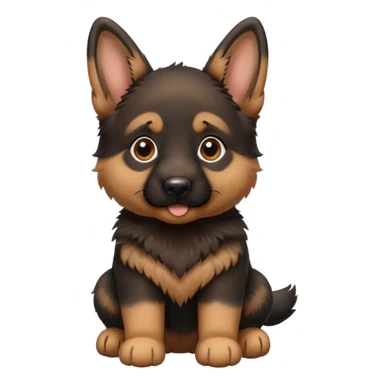 german shepard puppy sticker