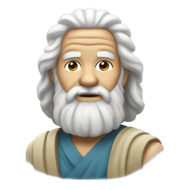 Socrates wearing mountain skies sticker