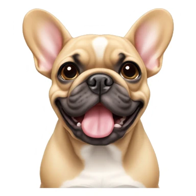 fawn coloured french bulldog sticker