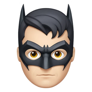 BATMAN LOGO, WHITE PERSON  sticker