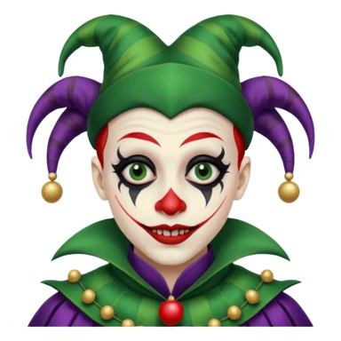 wrangled jester creepy sticker