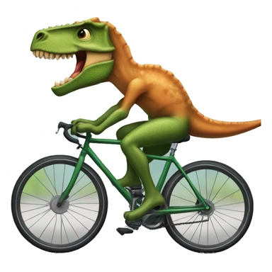 Dinosaurio ciclista sticker