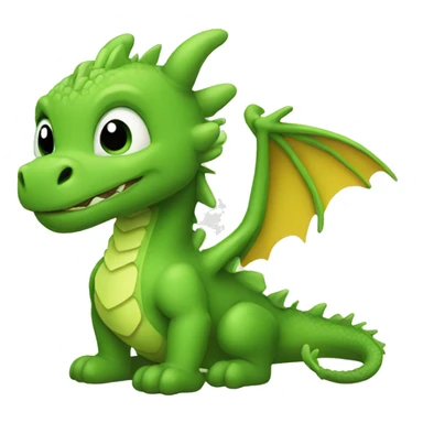little dragon, symbol of 2024 sticker
