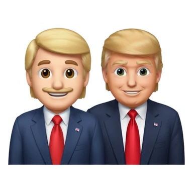 mario and trump sticker