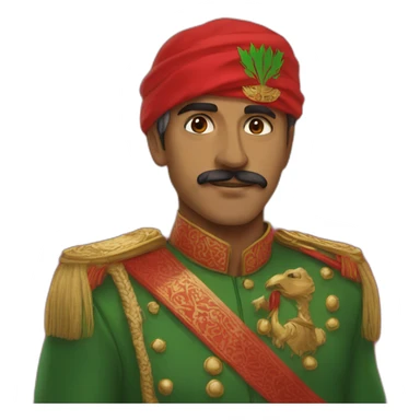 A man wearing a muzzle and the color of the muzzle is the flag of Oman 🇴🇲  sticker