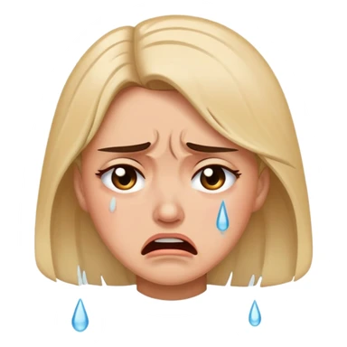 Lady so mad that she’s crying sticker