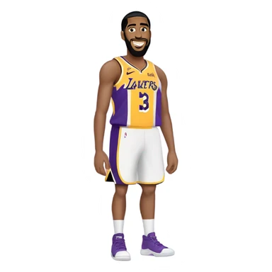 LAKERS Anthony Davis Jersey sticker