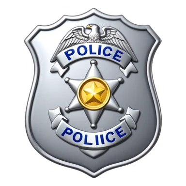 police badge sticker