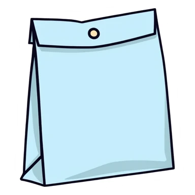 A blind bag made out of paper sticker