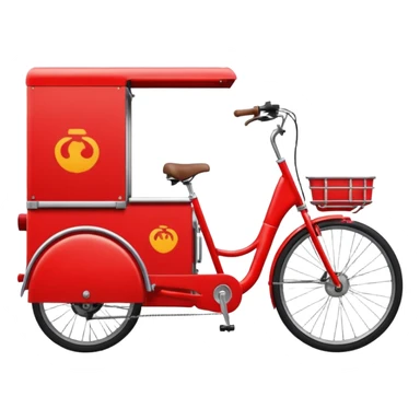 food delivery bike sticker