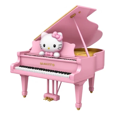 My sweet piano sanrio sticker