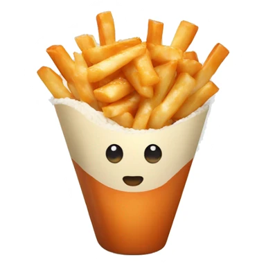 Poutine qui mange des sushi  sticker