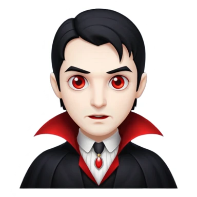 cute hide dracula no background sticker