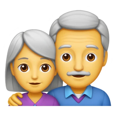 pareja mayor de edad sticker