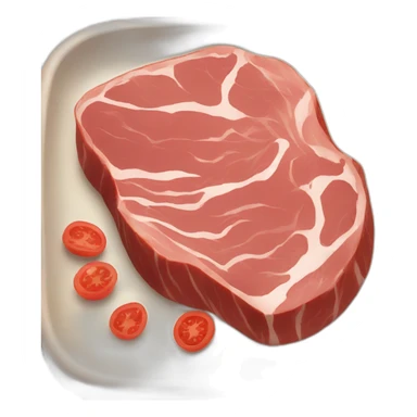 meat diet in a plate sticker