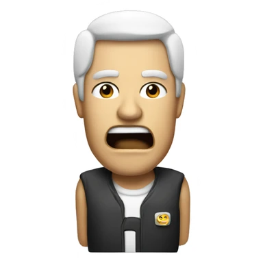 pc with a text saying SHUT UP! sticker