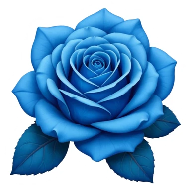 Blue rose sticker
