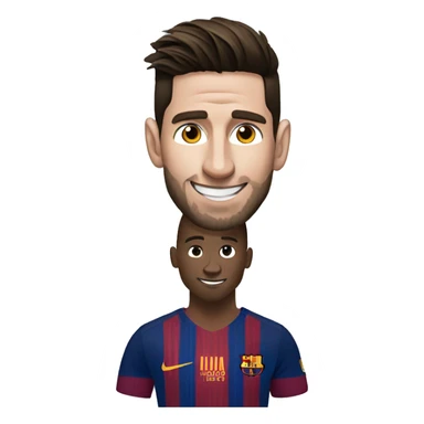 Messi con cr7 sticker