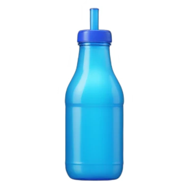 blue wkd bottle with straw sticker