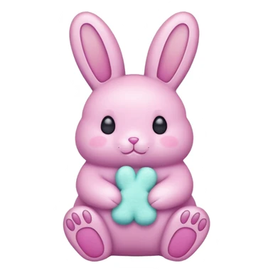 peeps candy bunnie sticker