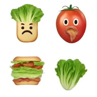 Bacon lettuce and tomato sticker