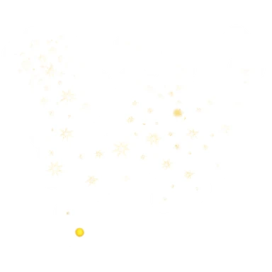 Generate a high-quality 3D cartoon-style emoji of yellow sparkles, shimmering and glittering particles, scattered randomly, smooth gradient colors, no human faces, no objects, no star shapes, simple white background, high-resolution.
 sticker