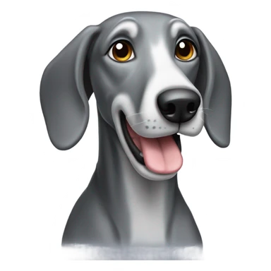 Grey hound dog sticker