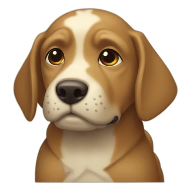 Chien sur tortue sticker