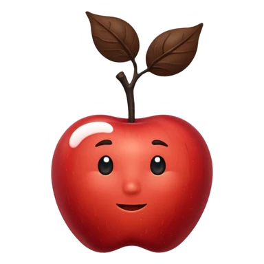 cloud holding apple and prune sticker